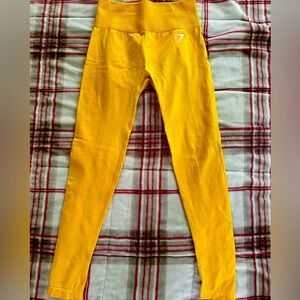 Gym shark leggings yellow